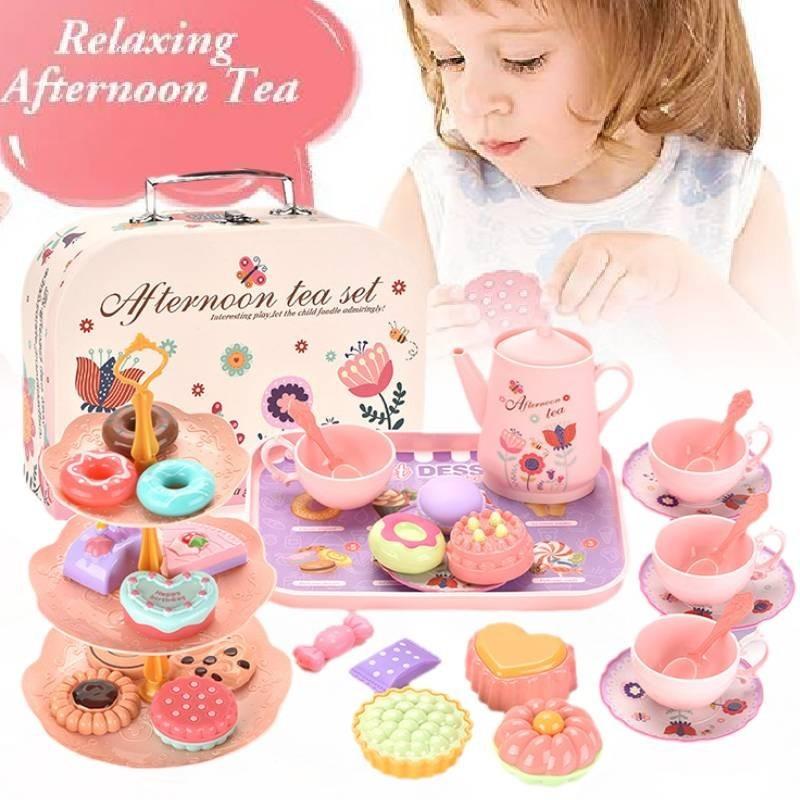 Delightful Pretend Play Kitchen Set With Realistic Food And Dessert Accessories Gift Box