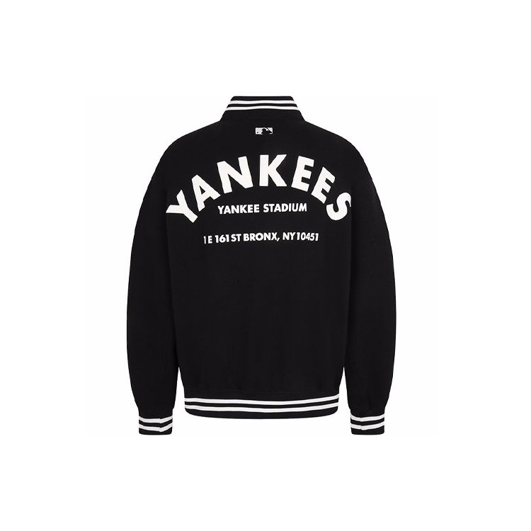 Maglia Baseball MLB New York Yankees Stampa Lettere Manica Lunga Unisex Nera 31JP04011-50L