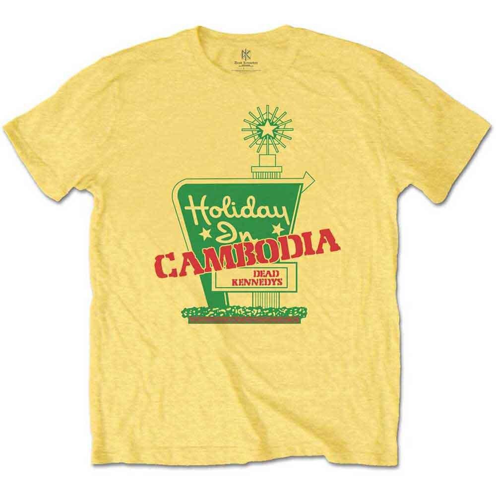 Dead Kennedys  Holiday In Cambodia  Yellow T shirt - NEW OFFICIAL Unisex T-Shirt S