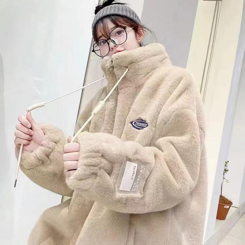 

Женское пальто из искусственного меха, имитация овечьей шерсти, осенне-зимнее легкое новое, имитация меха кролика рекс, пушистое короткое 2XL [135-75kg]