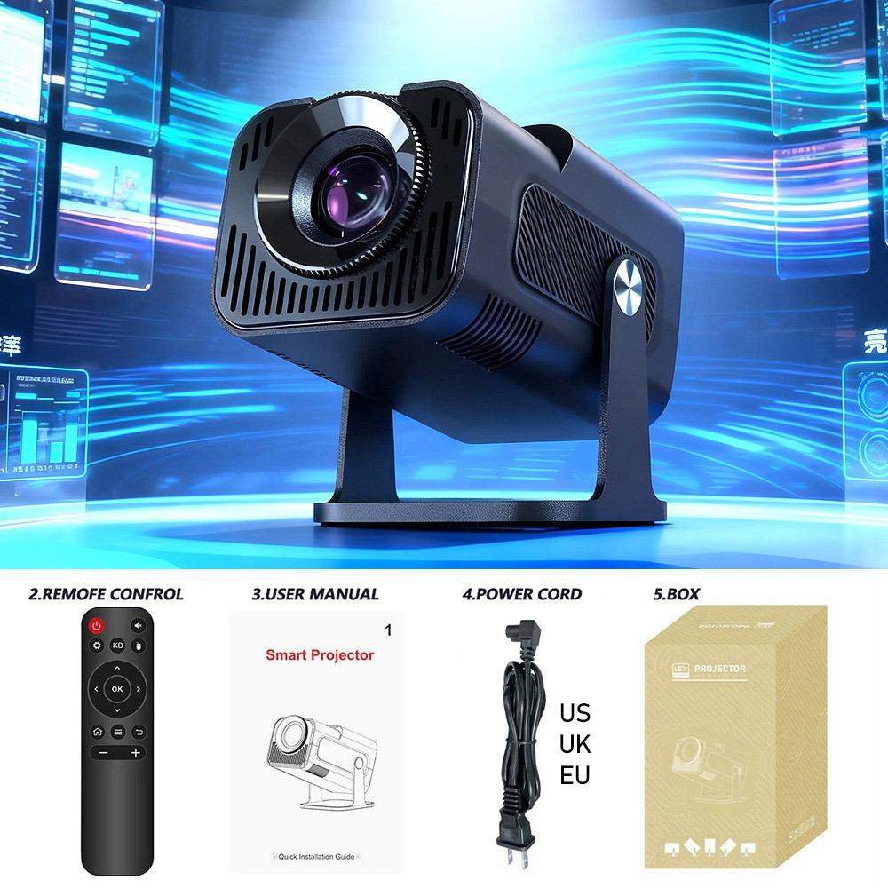 Mini Android High-Brightness Smart Portable Projector with Gimbal Home/Bedroom Use