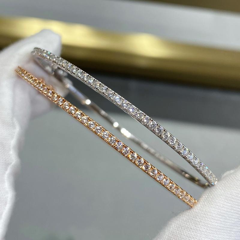 Musla Design Luxury 925 Sterling Silver Ladies Bracelet Minimalist Design Sparkles Daily Perfect Birthday Gift