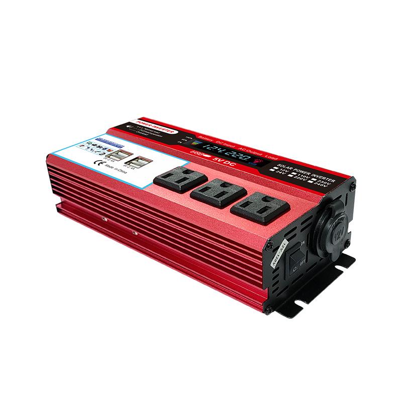 Cross-Border Modified Wave Car Inverter: 4000W/5000W/6000W with 4 USB Ports, 12V/24V Input