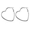 New Fashion Hollow Peach Heart Earring Plating Ornaments Simple Dangle Earrings For Women Copper Jewelry