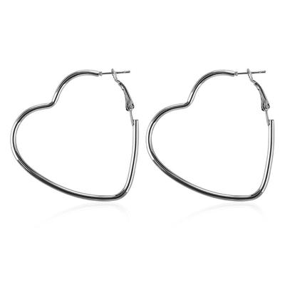 New Fashion Hollow Peach Heart Earring Plating Ornaments Simple Dangle Earrings For Women Copper Jewelry