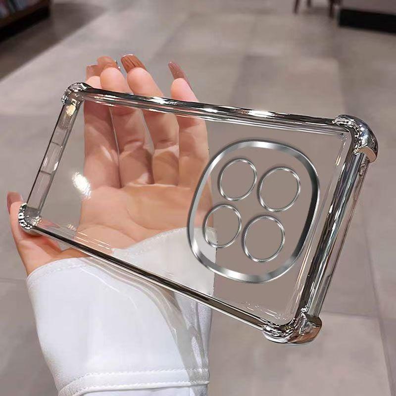 For Xiaomi Redmi Note 14 Pro 14S 13 12 11 11S 10 10S 9 Redmi 14C 13C 12C 10C A5 A3 K80 K70 K60 Poco X7 Pro X6 M6 Transparent Electroplated Phone Case