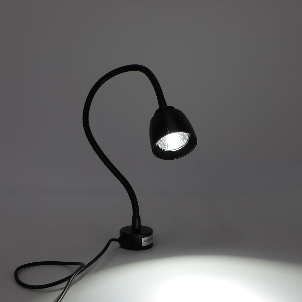 7W LED Light with Flexible Gooseneck and Magnet Base 6000K Work Lamp for Workbench Lathe Grill Workshop Industrial Lighting
