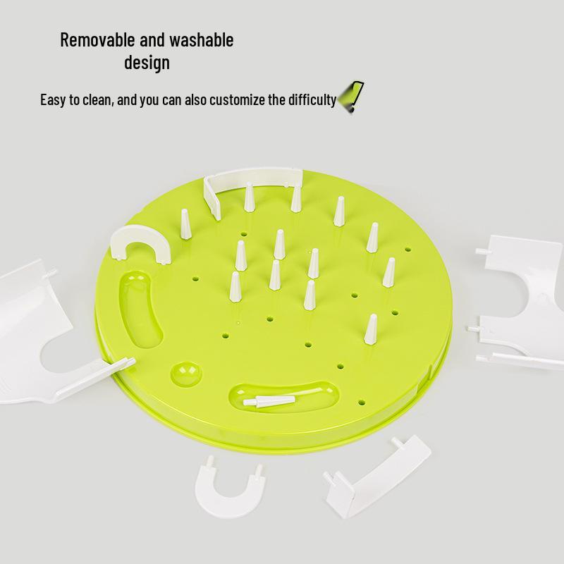 Interaktives DIY Katzenspielzeug & Futter-Labyrinth - Energieschub & Anti-Schling-Design