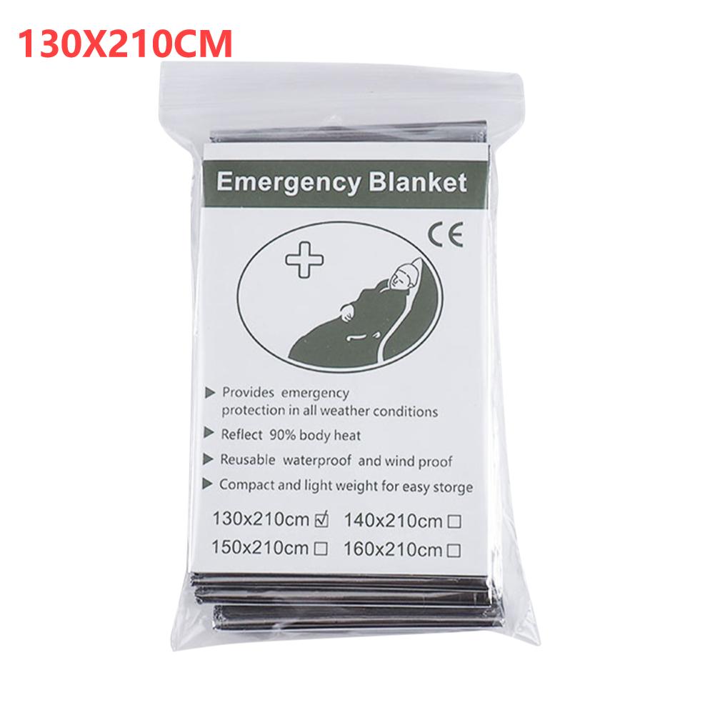 

1/5Packs Outdoor Life-Saving Blanket Aluminum Foil Solar Emergency Blanket Thermal Insulation Blanket Outdoors Hiking Supplies