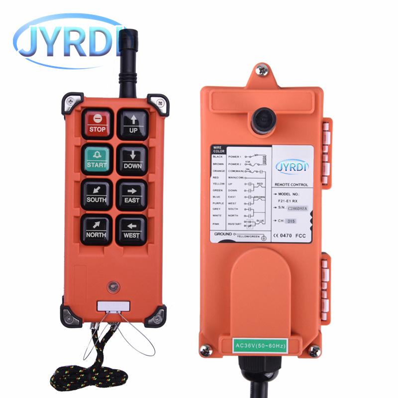 JYRDI F21-E1B Industrial Remote Control and Radio Remote Control for Overhead Crane Stable Signal Premium Quality
