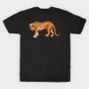 Men Black Print T-shirt Tiger Only Hatcher--Marked For Death No-Cut Transfer Paper Print Cotton Tshirt