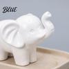 Animal Collectibles for Elephant Lovers Mini Resin Figurine, Good Luck Statue Tabletop Decor, Gifts Small Ornament Home Office Shelf, Housewarming