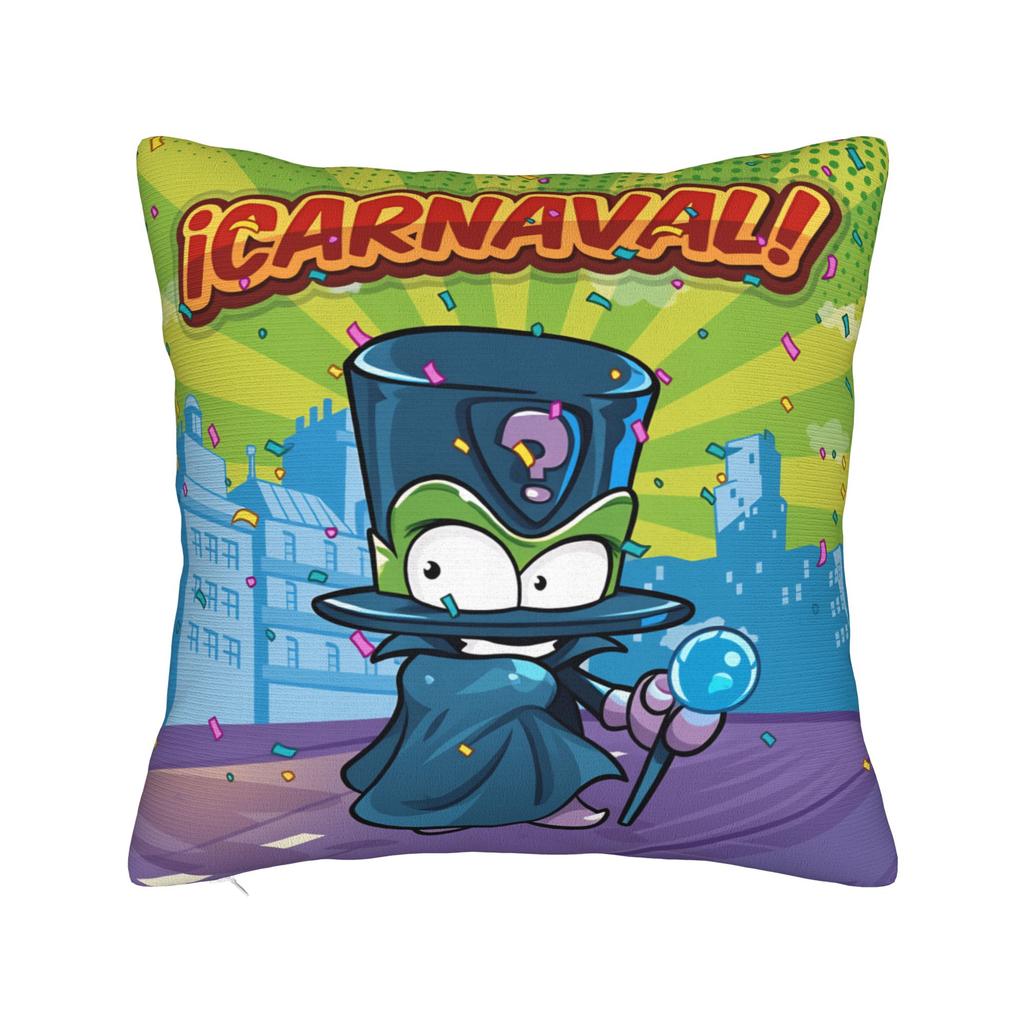 Super Zings Game Pillow Cover  Comfy Cushion Cover Cute Funny Pillow Case For Living Room Bed Chair