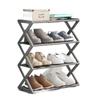 Steel Pipe Assembly Shoecase Dustproof Shoes Storage Cabinet Simple X-Shaped Shoe Rack  Students