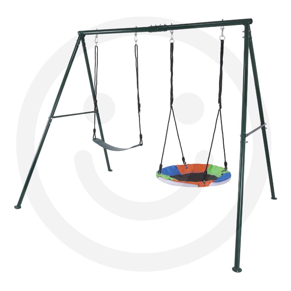 

Multi-Purpose Swing Frame Wear Resist Triangular Frame Hammock Rack Multi-Purpose for Kindergarten Shopping Mall Park United States