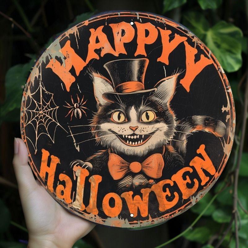 2D Flat Hanging Decorative Metal Sign Hand Painted Art