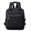Nylon Backpack Women's Schoolbag Solid Color Small Handbag Travel Lightweight Backpack