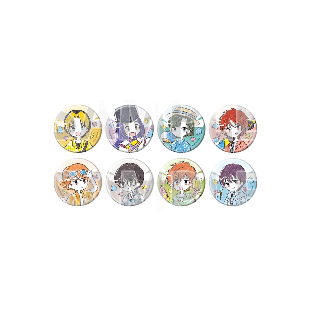 Хикару на Го 43 Морская версия. [Графическая Иллюстрация] Полный Набор Значков (Коробка из 8 шт.)