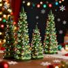 Christmas Trees Retro Hand-Painted Tabletop Xmas Trees Light Ornaments 10/15/20cm Simulated Christmas Tree Model 2026 New Year