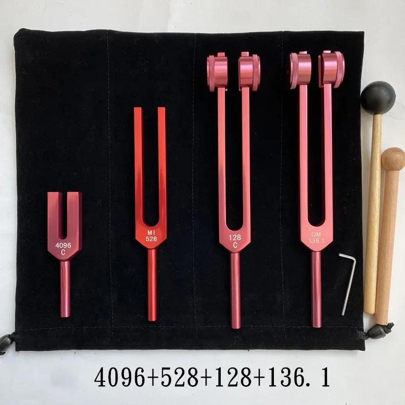 Colorful Tuning Fork Set Aluminum Tuning Forks Healing Therapeutic Musical Instrument Percussion