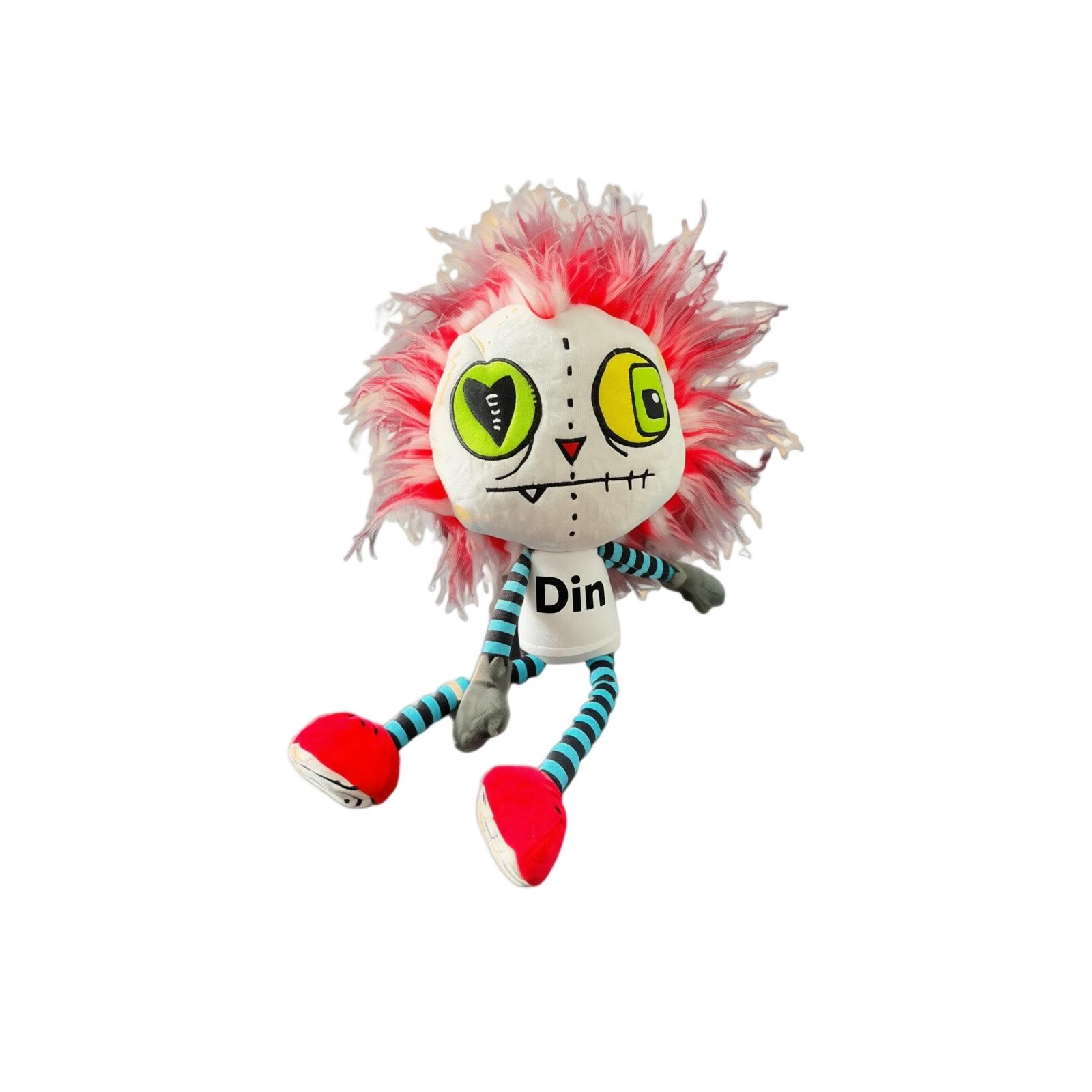 Halloween Plush Toy Ghost Stuffed Doll Soft Fabric Creepy Face Party Decoration Halloween Plush Doll for Kids and Adults One Size