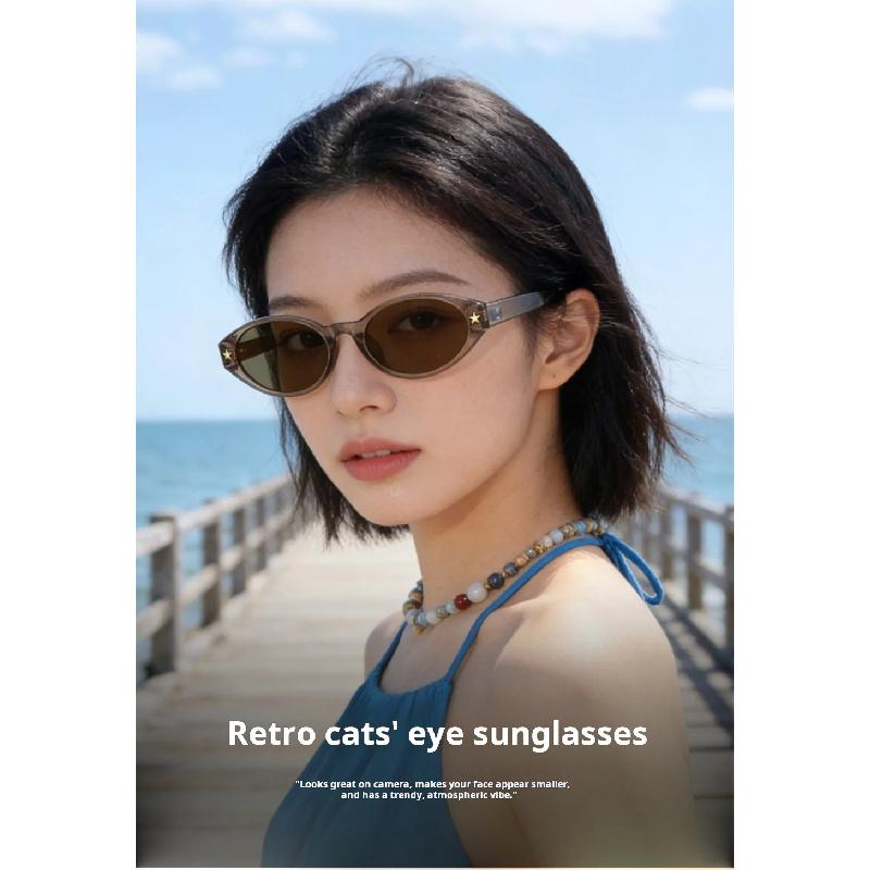 XBORA Women's Cat Eye Sunglasses UV Protection Polarized Driving Sunshade High-End Sense Outdoor Sun Protection 20386