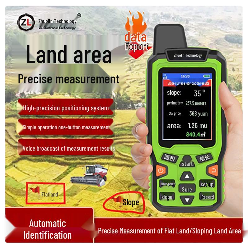 Zhuolin EM90 High-Precision Handheld GPS Land Acreage Measurement Meter for Farmland and Harvesters