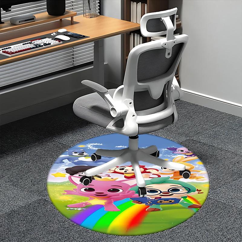 

Pororo Chair mat Round Rug Office carpet, Non slip, Suitable for Living Rooms, Bedrooms Decor 1205512a 80cm by 80cm