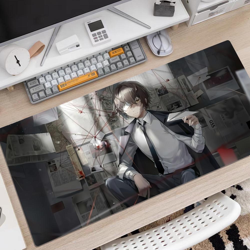 

Bungo Stray Dogs Mousepad Rubber XXL Cartoon Anime Gaming Mouse Pad Keyboard Mouse Mats Desk Mat Accessories for PC Mouse Carpet LockEdge 300x700x2mm