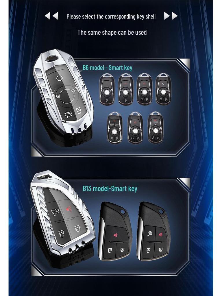 2023 Buick Enclave & Envision Schlüsselhülle, Kompatibel mit Regal & LaCrosse - Neue & Alte Modelle, Metallschnalle