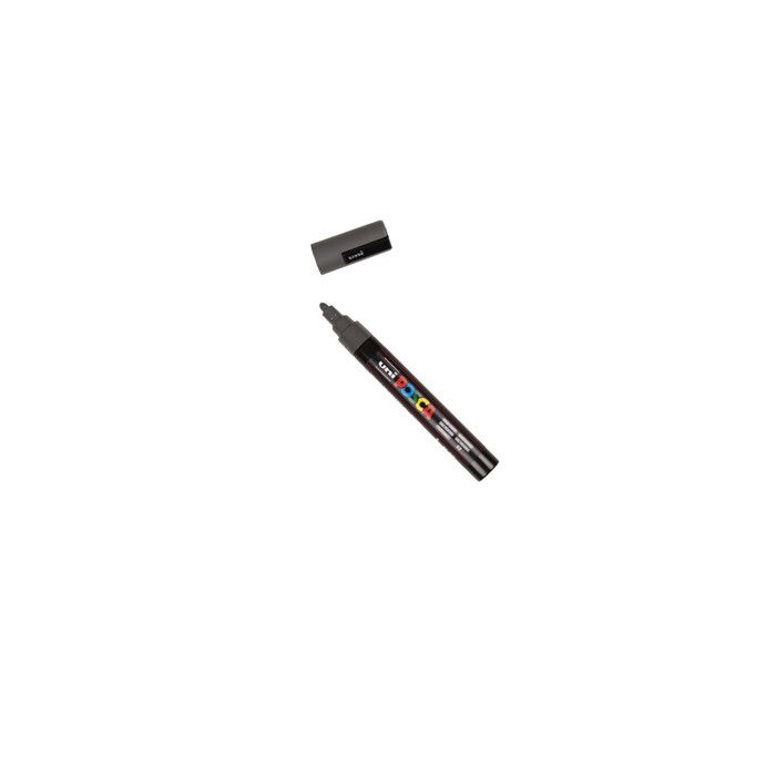Marqueur - POSCA - PC5M - Gris profond - Pointe conique - Indélébile