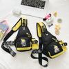 Borsa da petto Pokemon Fulmine per bambini in nylon traspirante per uso quotidiano