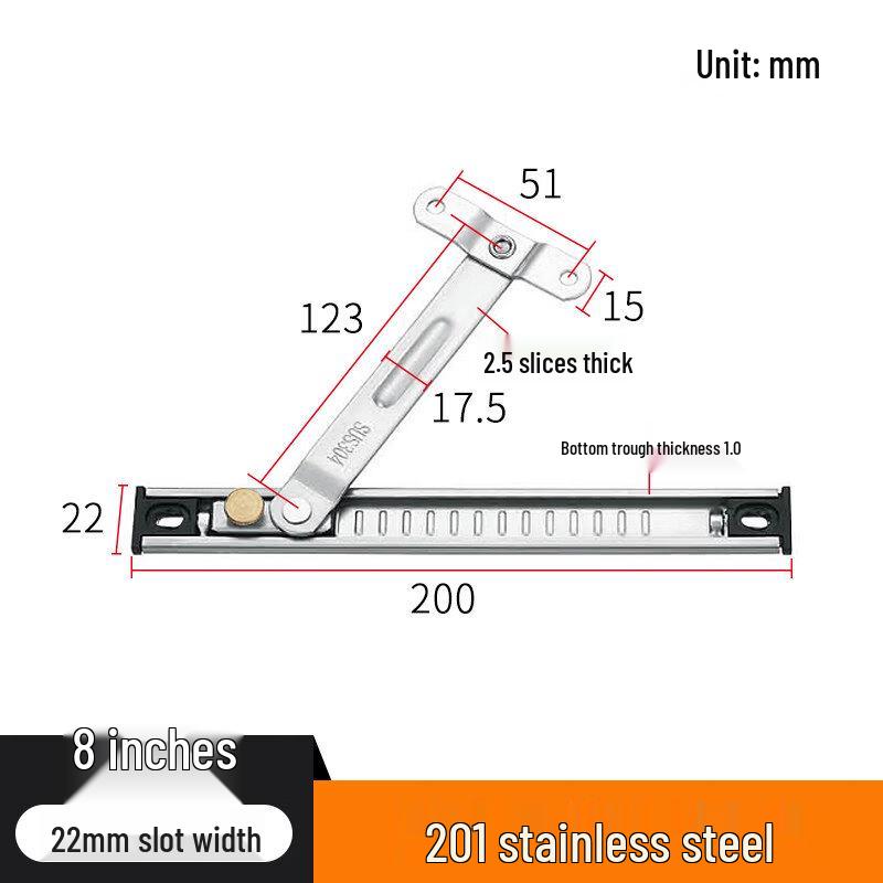 Rongyu 201 Stainless Steel Window Stay & Limiter