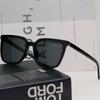 [Yves Saint Laurent] Sunglasses SLM146K 001 Men's & Women's Square Horn-rimmed