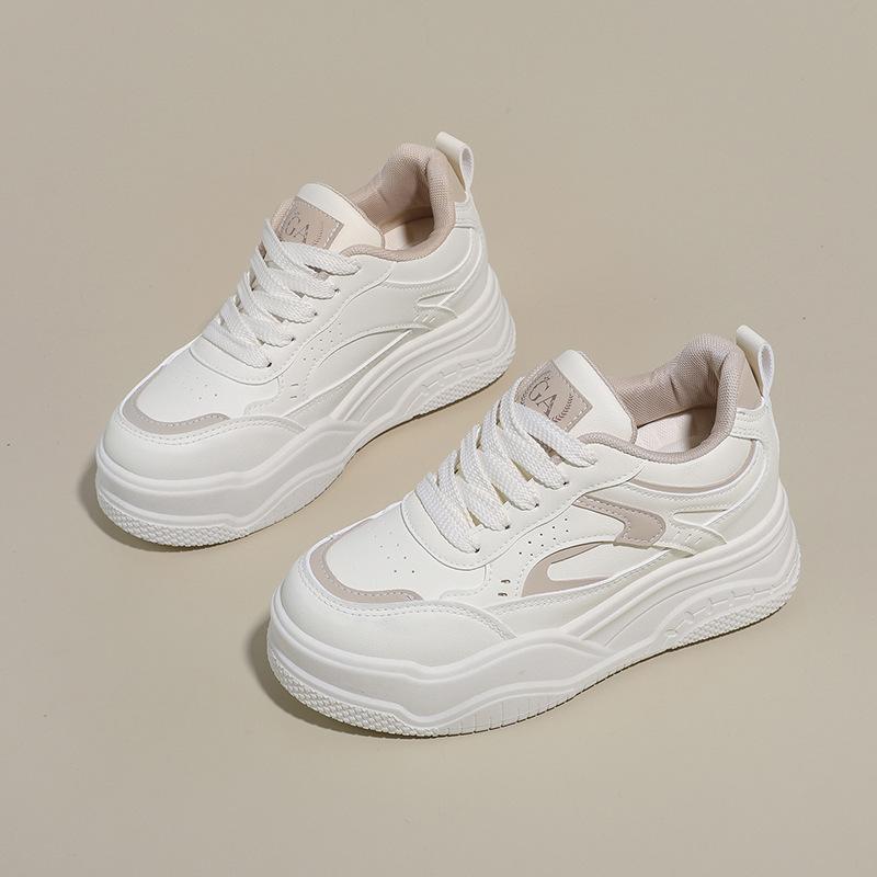 Woman Chunky Sneakers Comfortable Soft Sole Breathable Korean Style Height Increase Flat Shoes Casual Versatile Platform Shoes