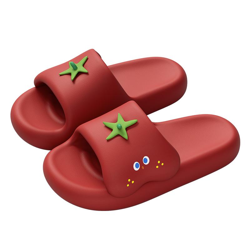 

Summer Women Home Slippers Thick Bottom Cute Slides Comfortable Non-slip Women Slippers 36-37 красный