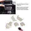 6pcs RC Car Chassis Armor ESC Reset Switch Stainless Steel RC Armor Chassis Guard Plate for Traxxas 1/10 RC Car