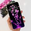 For XIaomi Redmi 14C / Poco C75 Back Cover Butterfly Rose Flower Luxury Girly Phone Case On Redmi 4C Clear Soft TPU Clear Capa