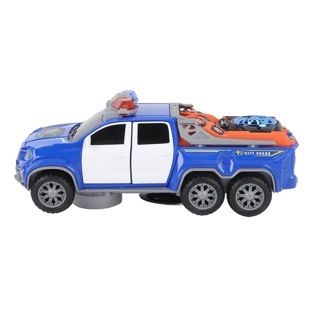 Spielzeugauto mit Licht und Ton, 360 Grad drehend, automatische Türöffnung, batteriebetrieben, leuchtendes Auto