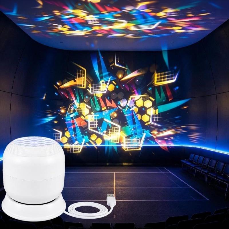 Led Starry Ocean Projection Light 360°Rotating Dynamic Night Light Usb Plug-In Creative Birthday Gift For Preferred Bedroom Lamp