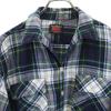 Deacon Brothers 60s 70s Vintage Check Pattern Long Sleeve Open Collar Shirt Men's Used