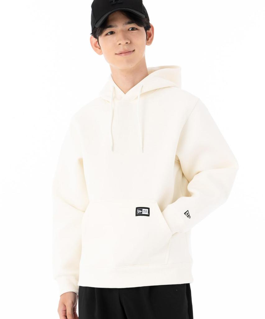 New Era PARKER Tech Sweat Pullover Hoodie Box Logo 14514579 NER32A7337 Cream XL Unisex