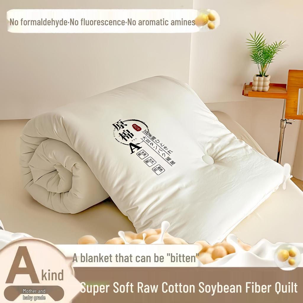 Klasse A Rohbaumwolle Sojabohne Winterdecke - Dicke, warme Mehrjahreszeiten-Decke für Wohnheime und Geschenke