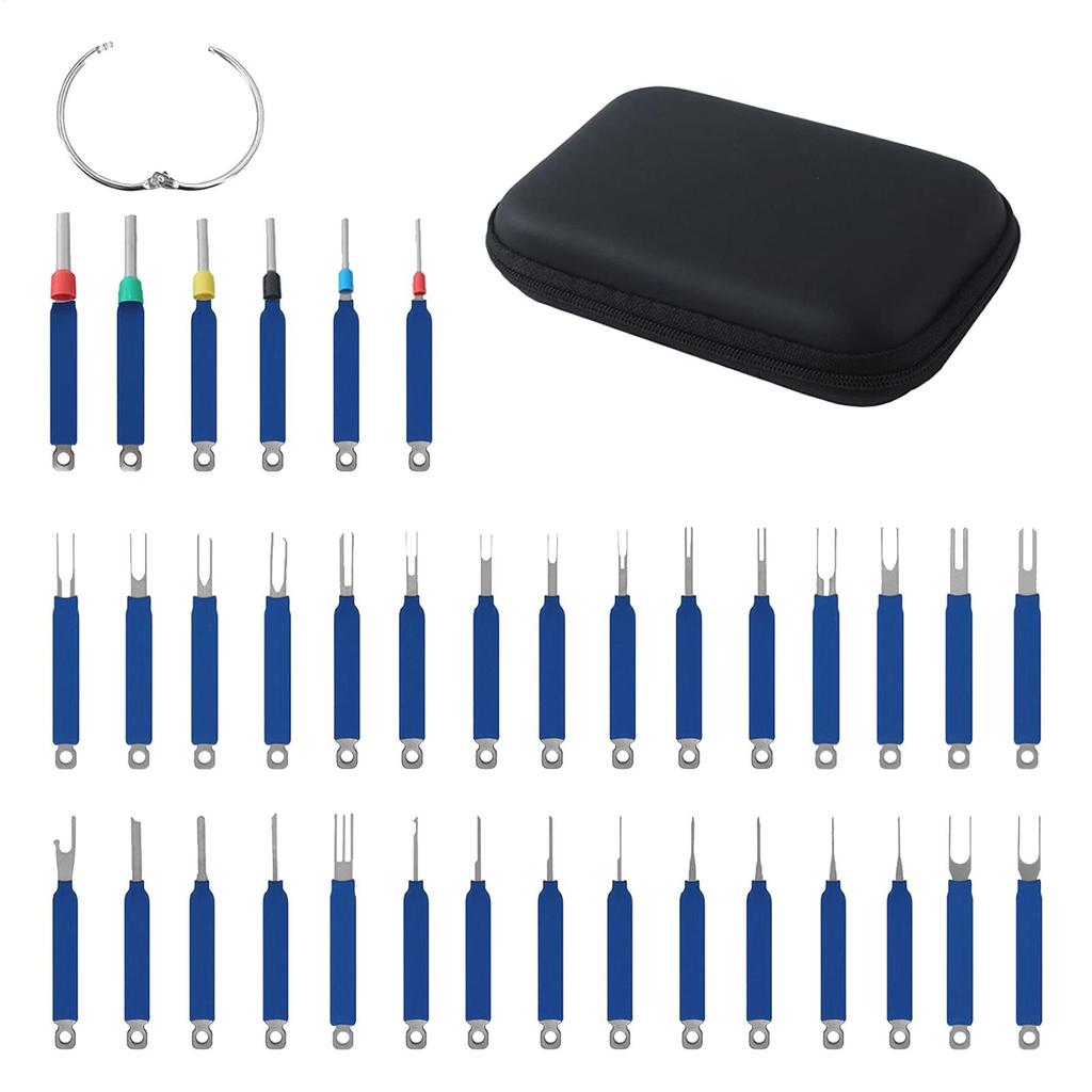 36pcs Depinning Tool Terminal Remover Electrical Connector Automotive Wire Appliance Panel Removal Door Trim Harness