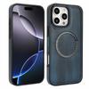 Applicable To iPhone17 Mobile Phone Case 16Pro Calf Pattern Wireless Charging Magnetic Suction Anti-drop Protective Case Samsung S25 Leather Case
