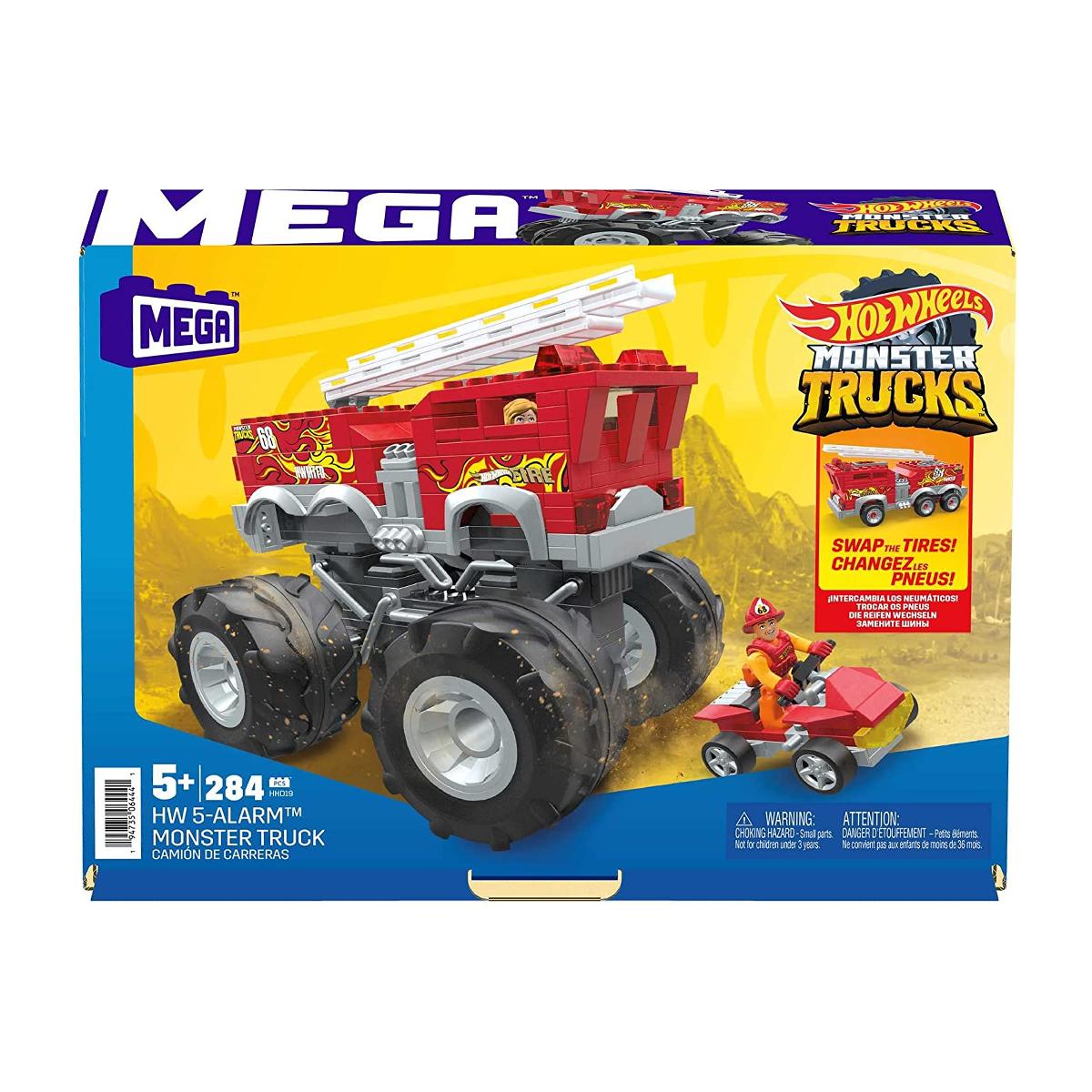 

HHD19 MEGA, пожарная машина HW 5-Alarm Monster Truck, 284 детали, +5 лет