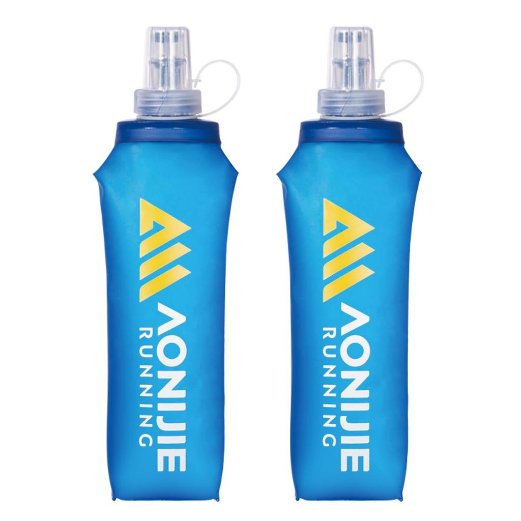 TRIWONDER Running Soft for and Trail Running 500ml Flask, Foldable, Squeeze-Capable, Marathons, Cycling, Hiking, (01# - 2-Pack)