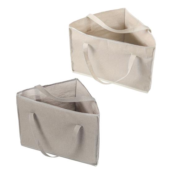 Clothes Hanger Caddy Triangular Storage Bag with Handles Base Plate Wardrobe Clothes Hanger Organizer for Bedroom Cloakroom Laundry Room Storage