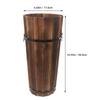 Umbrella Holder Large Capacity Wooden Storage Cane Holder Entryway Umbrella Rack For Inside Outdoor Entrance Hallway Patio Home