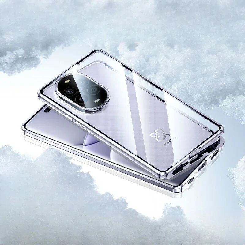 Magnetic Case for Huawei Nova14 Nova13 Nova12 Nova11 Nova10 Nova9 SE Pro with Double Sided Tempered-Glass Lens Protection Cover Phone Bumpers